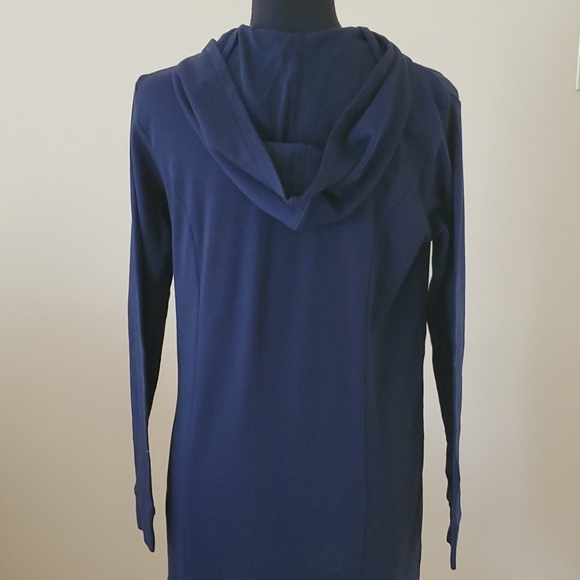 Louis dell olio snap front hooded tunic navy - Picture 5 of 6